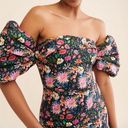 Elliatt  MAVIS LINEN MIDI DRESS XS FLORAL PRINT GARDEN DREAMS OFF THE SHOULDER Photo 4