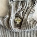 Aerie OFFLINE Grey Ribbed Cropped Sweater Hoodie Photo 2