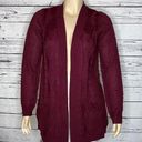 89th and Madison  NWT Size XL Purple Open Front Sweater Cardigan w/ Pockets Photo 0