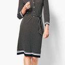 Talbots  polka dot long sleeves jersey shirt dress career office work classic Photo 0