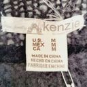 Kensie  Women Size M Black Mohair Blend Short Sleeve Cable Knit Sweater Dress NWT Photo 2