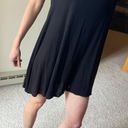 Acemi Black Cotton T-Shirt Dress Photo 1