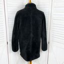 J.Crew  Faux Fur Plush Fleece Zip Up Teddy Jacket Coat Black Medium Photo 5