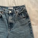 ZARA distressed wide leg denim jeans Photo 4