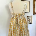 Mabel Mable Yellow Floral Pinafore Midi Dress Photo 9