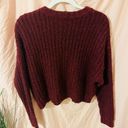 American Eagle Oversized Maroon Sweater Photo 1