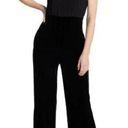 Vince Camuto  Jumpsuit Womens Size 6 Chiffon Velvet Black Formal Holiday Sheer Photo 0