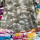 Rae Dunn  “Explore” Camo Short Sleeve Heavy Weight Tee Size medium Photo 4