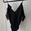 4S13NNA Black Top With Ruffled Arms  Photo 0