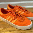 Adidas Orange  Sambas (Size 9) Photo 0