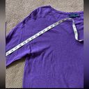 Polo  Ralph Lauren Women's Boyfriend Fit V-Neck Purple Sweater Size L Photo 5