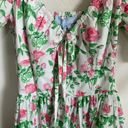 Hill House  The Ophelia Pink Rose Smocked Cottagecore Prairie Midi Dress Size S Photo 3