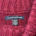 American Eagle  sweater XL women's‎ long sleeve knit burgundy thick warm Photo 1