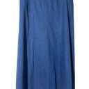 Talbots  Denim Midi Cotton Skirt Medium Wash Plus Size 16 Photo 0