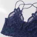 Free People  Adella Blue Bralette Lace Photo 3