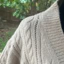 A loves A  Women's Oversized Cable Knit Cardigan Sweater Size L Photo 5