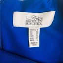 Badgley Mischka  Belle Womens Blue Colorblock Pleated Shift Dress Size 6 Photo 6