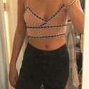 Urban Outfitters Pink and Blue Crop Top Photo 4