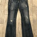 Silver Jeans  Aiko 29 x 33 BootCut Boot Denim Distressed Gems Embellished Pockets Photo 0