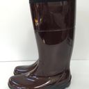 Kamik Womens 10 Ellie Rubber Wellington Rain Boots - Tall, Chocolate, Waterproof, Pull On Photo 2