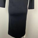 Vintage Kimberly 60s Black Wool Dress Womens S/M Classy Sheath Neck Tie LBD Photo 8