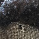 Double Zero  Black White Sherpa Collar Tie Front Sweater Women's Size Small Photo 10