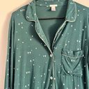 Eberjay Eberjey Women’s Green Long Sleeve Button Front Pajama Top Small Photo 2