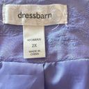 Dress Barn  Purple Blazer Woman’s Size 2X Lavender Floral Vintage Jacket Photo 4