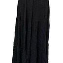 Vintage Double D Ranch Tiered Western Broom Long Maxi Skirt Black size Medium Photo 0