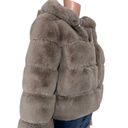 French Kiss Faux Fur Cropped Coat Photo 5