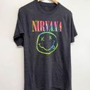 Nirvana  Tee Womens Size Extra Large Gray Crewneck Short Sleeve Photo 1