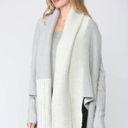 FATE. Please Yourself Gray and Cream Open Shawl Chunky Cardigan, EUC, Small Photo 2