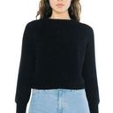 American Apparel NWOT  gildan crop cropped fisherman sweater black medium Photo 0