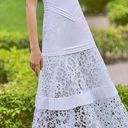 Alexis  Harlowe Lace Tiered Midi Dress in White Sz XS Photo 0