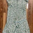 Luxology Luxololgy Women’s Size XL Sage Cream Floral‎ Elastic Waist Pants Romper NWT Photo 0