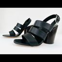 Salvatore Ferragamo  Trezze 85mm Block Heel Slingback Leather Sandals Size 7 Photo 2