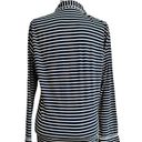 J.Crew  Navy Blue Stripe Long Sleeve Button Top Pajama Set Womens Size S Lounge Photo 3