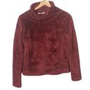 Joy Lab / Target Women’s Maroon Fleece Turtleneck Pullover Sweatshirt Size XS Photo 1