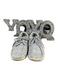 MIA  Heathered Gray Knitted Lace Up Low Top Casual Sneakers Women Sz 8 Photo 10