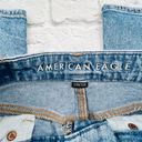 American Eagle Curvy 90s Straight Distressed Jeans 2 Regular Women's Blue Denim Photo 2