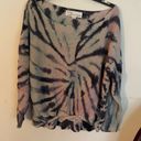 Vintage Havana  Winter Pastel Swirl Tie Dye Sweater Photo 3