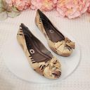 DKNY  Bianca Snake Embossed Buckle Ribbon Round Toes Flats Size 7.5 Photo 5