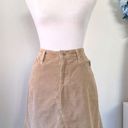 AG Adriano Goldschmied  Mid-Box Tan Corduroy Skirt Photo 4