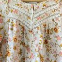 Anthropologie Hester & Orchard New York  Floral Boho Blouse Top Size Small Photo 1