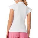 JACK  Smith Women’s Golf Tennis Sport Polo Shirt Ruffle Sleeve White NEW Size 2X Photo 1