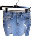 Good American  2/26 Distressed Denim Pencil Skirt Photo 1