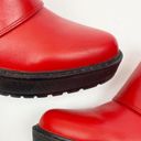 3.1 Phillip Lim  Leather Wallace Monk Strap Wedge Platform Ankle Booties: Red Photo 9