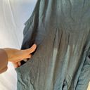 Anrabess Linen Wide Leg Overalls in Dark Teal Sea Green Size XL Photo 13