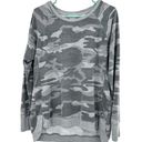 Danskin  Size Large Sweater Gray Camo Pullover Oversized Casual Lounge Everyday Photo 0