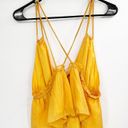 Cami NYC  Marlene Peplum Silk Yellow Orange Camisole Top Size XL Photo 5